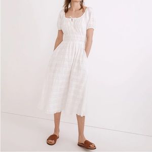 NWT White Madewell Midi Sophia Dress Size S